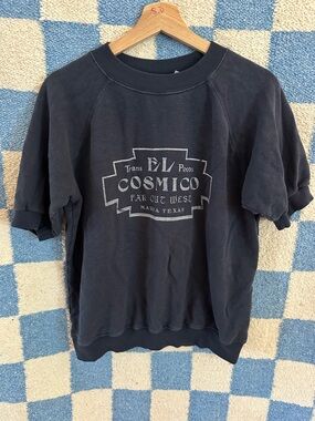 Cosmico 'Far Out West' Graphic Short Sleeve Sweatshirt - by Jung Maven